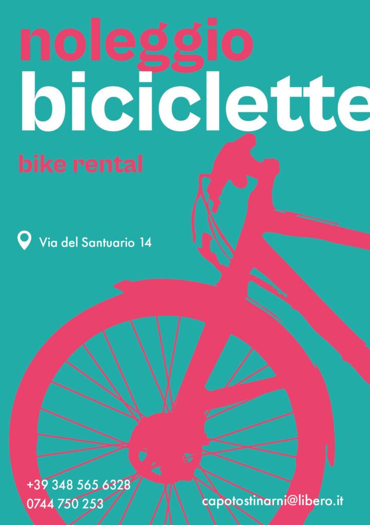Noleggio biciclette Narni Gole del Nera Capotosti